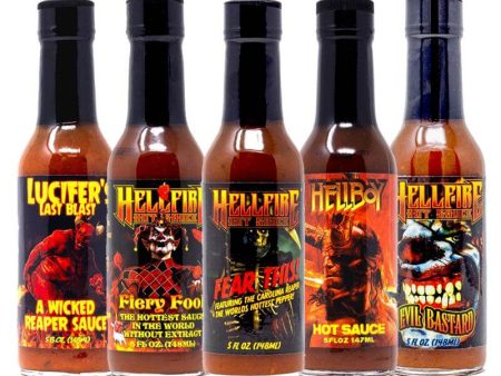 Hellfire Hot Sauce 5 Pack For Cheap