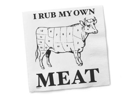 I Rub My Own Meat Cocktail Napkins For Discount