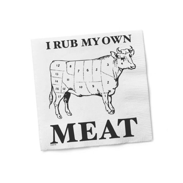 I Rub My Own Meat Cocktail Napkins For Discount