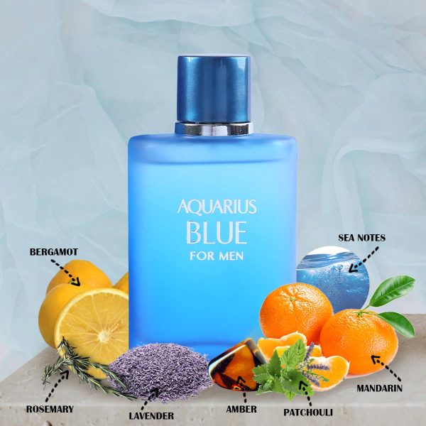 Aquarius Blue Natural Spray Cologne For Men Supply