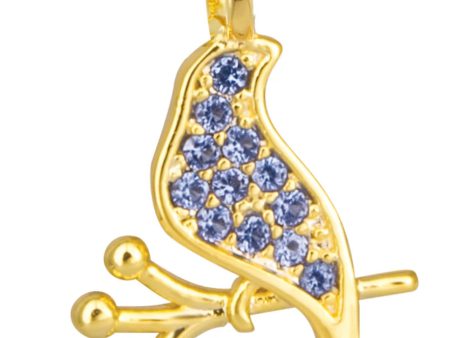 Blue Bird Necklace Charm Online Hot Sale