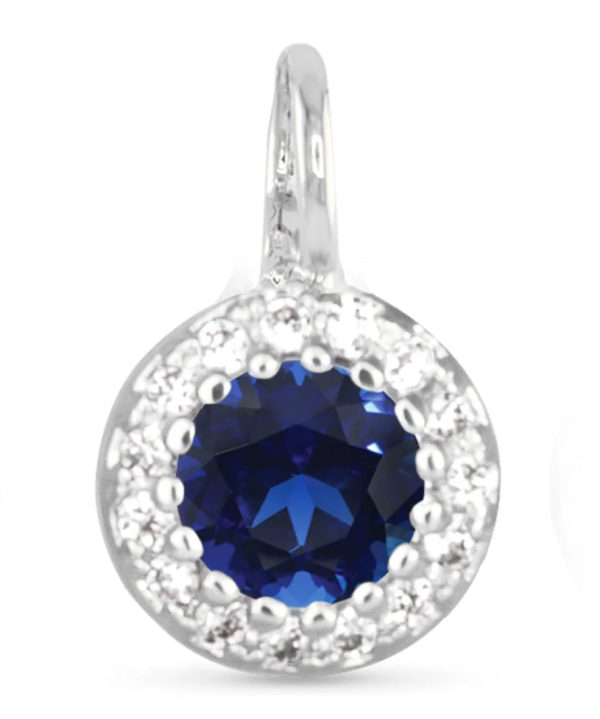 Blue Halo Necklace Charm Cheap