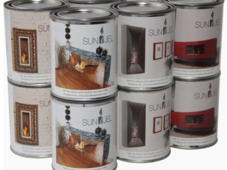 Anywhere Fire Place-Sunjel Gel Fuel Cans Cheap