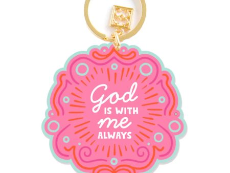 Acrylic Keychain + God Is With Me For Discount