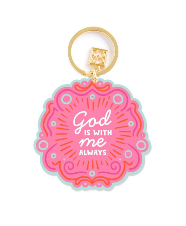 Acrylic Keychain + God Is With Me For Discount