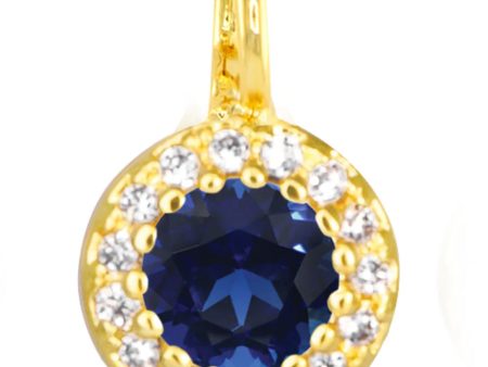 Blue Halo Necklace Charm For Cheap