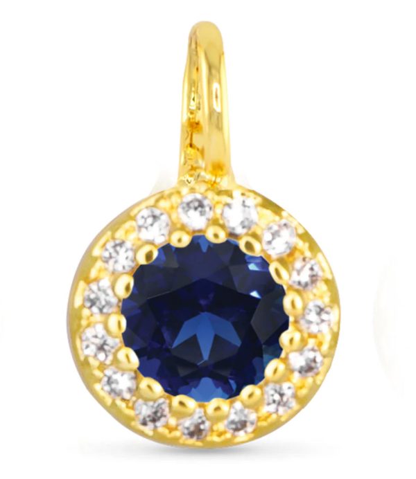 Blue Halo Necklace Charm For Cheap