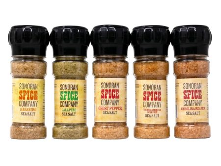 World s Hottest Peppers Sea Salt 5 Pack Online Sale