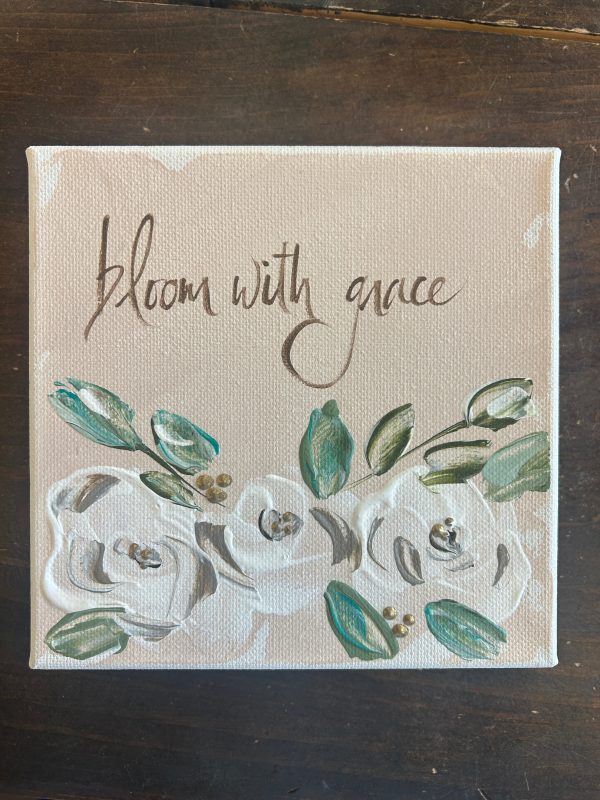 Bloom With Grace Canvas on Sale