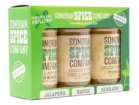 Serrano, Hatch, Jalapeno Powder Gift Set 1.5 Oz Online now