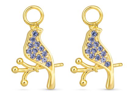 Blue Bird Earring Charm on Sale