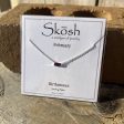 Silver Baguette Birthstone Necklace Supply