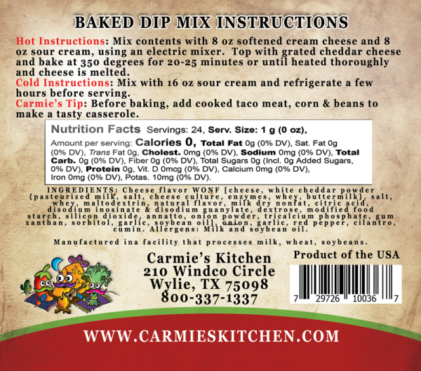 Baked Enchilada Dip Mix - Carmie s Kitchen Online Hot Sale