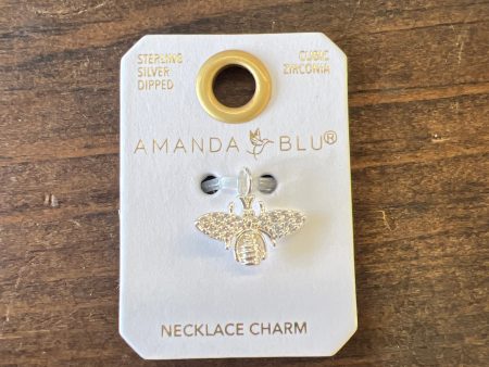 Bee Necklace Charm on Sale