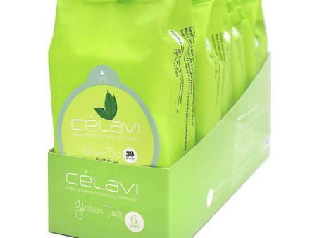 Celavi Makeup Cleansing Towelette Green Tea Online