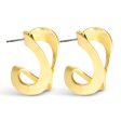 Amanda Blu + Gold Taylor Polished Folded Hoop Earrings For Cheap