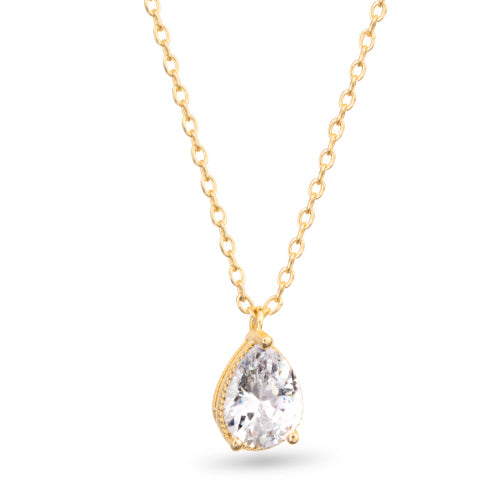 Amanda Blu + CZ Pear Shaped Necklace Gold Online Hot Sale