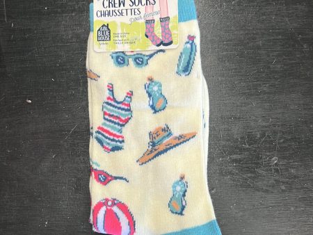 Beach Please + Women’s Crew Socks Fashion