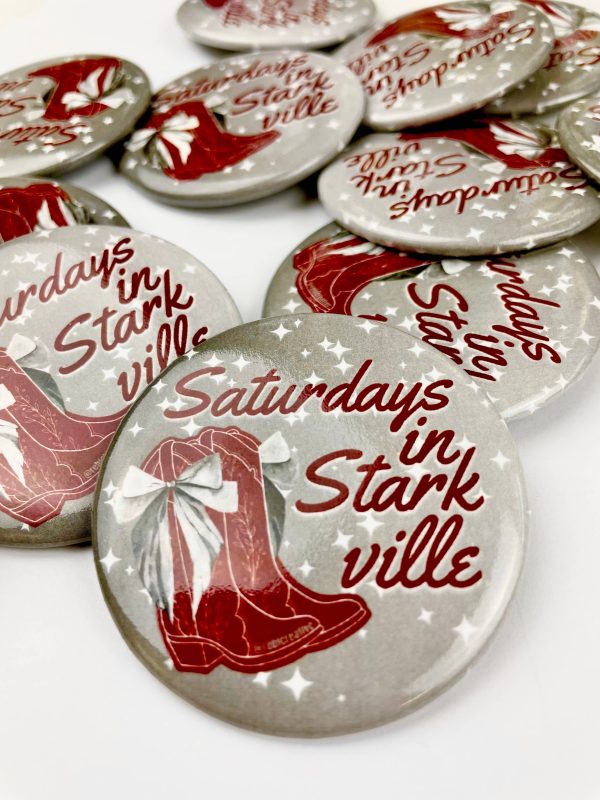 Boots and Stars - Starkville - Game Day Button Online Hot Sale