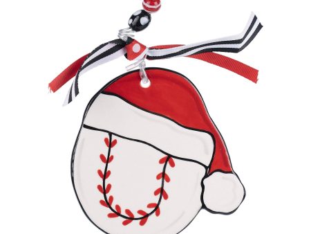 Baseball Flat Ornament on Sale