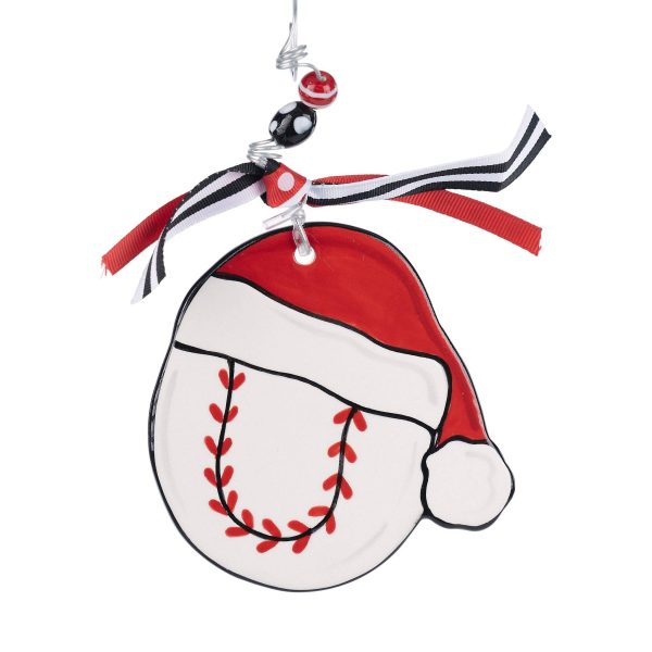 Baseball Flat Ornament on Sale