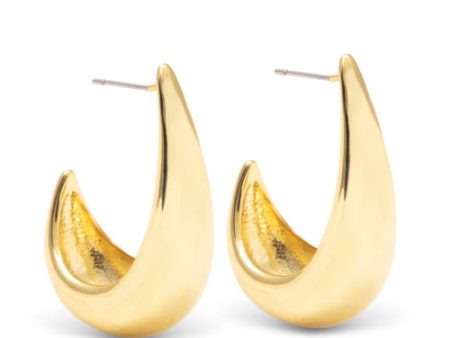 Amanda Blu + Gold Victoria Polished Huggie Earrings For Cheap