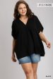 Black Oversized Plus Size Top Online Hot Sale