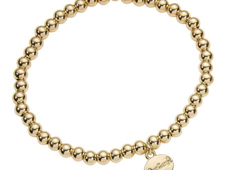 5MM Water Resistant Gold Ball Bracelet Online Sale