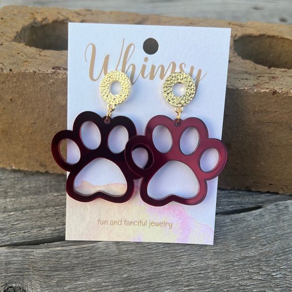 Bulldog Paw with Open Gold Accent Hot on Sale