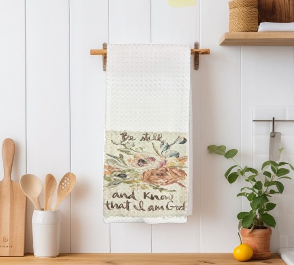 Be Still Tea Towel Hot on Sale