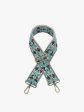 Boho Vine - Green Navy Teal Guitar Strap Fashion