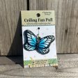 Blue Butterfly Fan Pull Hot on Sale