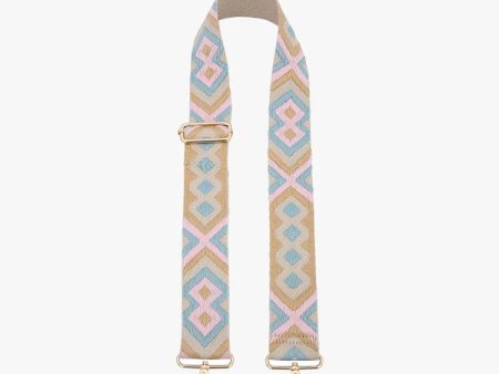 Bohemain - Teal Light Pink Guitar Strap Cheap