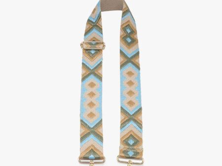 Bohemain - Sage Aqua Guitar Strap Cheap