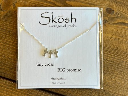 3 Tiny Cross Big Promise Necklace Online