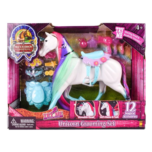 Blue Ribbon Champions Fantasy Unicorn Grooming Set Playset Cheap