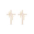 Amanda Blu + Gold Triple Cross Earrings Hot on Sale