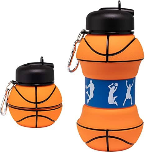 Basketball Collapsible Water Bottle Discount