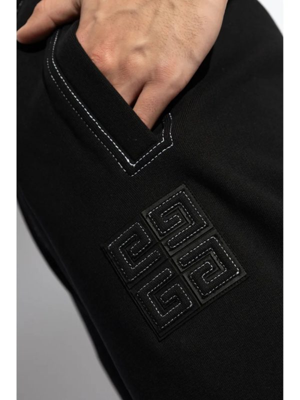 4G-Embroidered Track Pants Online Hot Sale