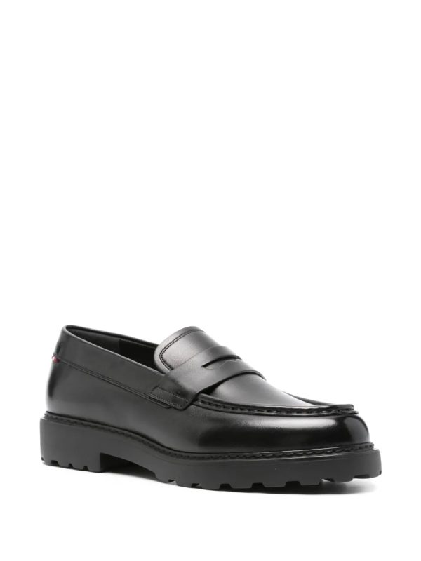 Logo-Debossed Leather Loafers Hot on Sale