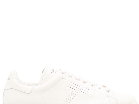 Perforated-Logo Leather Sneakers Online